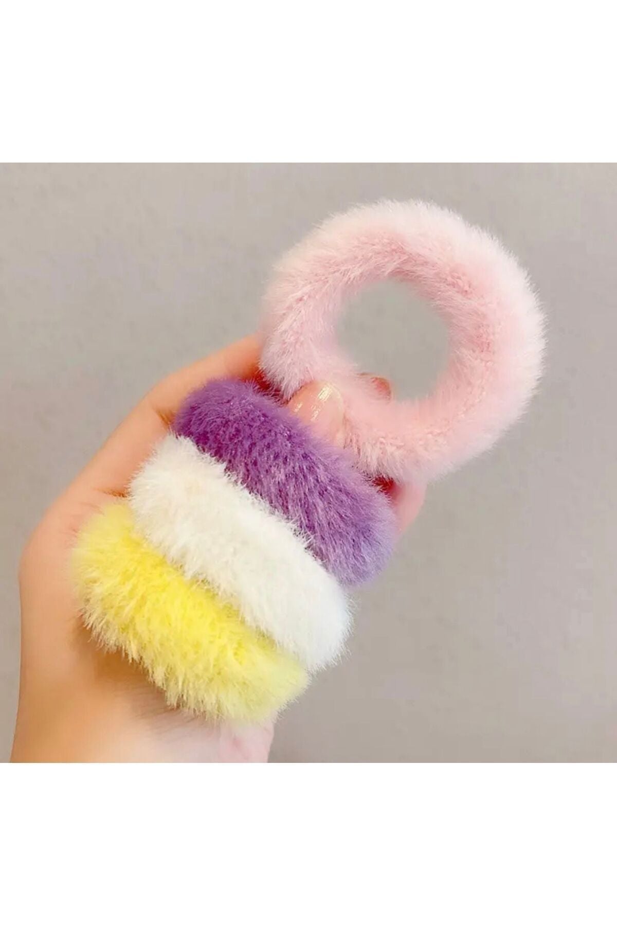 Pastel Ton Peluş Toka